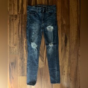 American Eagle Outfitters Dark Blue Skinny Jeans